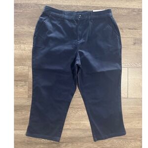 Style & Co. Capri Straight Comfort Waist Mid Rise Pants Size 12 Blue